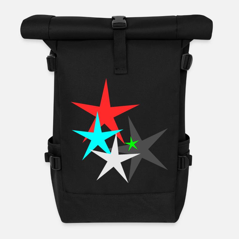 Star Star - Sac à dos roll top - noir