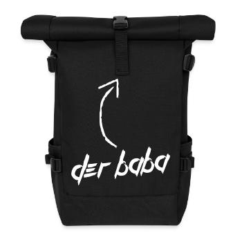 DER BABA - Rolltop Rucksack - Schwarz - Vorne