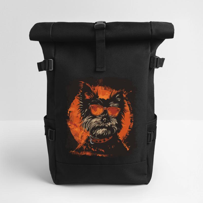 Cooler Yorkshire Terrier Rolltop Rucksack