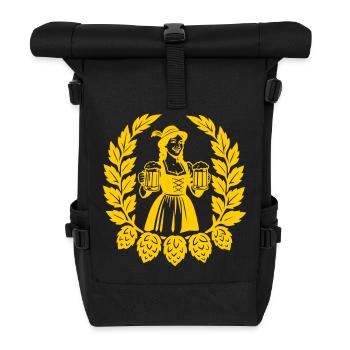 Bier Mädchen - Roll Top Backpack - black - Front