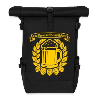 Ein Prosit der Gemütlichkeit - Roll Top Backpack - black - Front