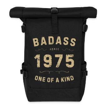 Badass 1975: Unique retro style - Roll Top Backpack - black - Front