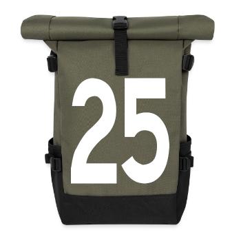 Freundliche Anfänge 25 - Rolltop Rucksack - Olive/Schwarz - Vorne