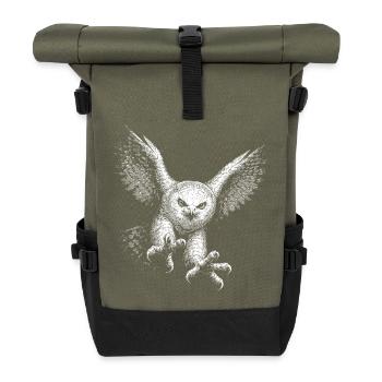 Harfang des neiges - Sac à dos roll top - olive/noir - Devant