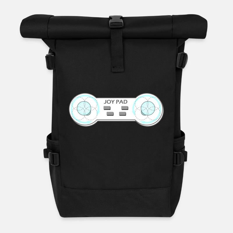 Joy Pad Boob Controller - Roll Top Backpack - black