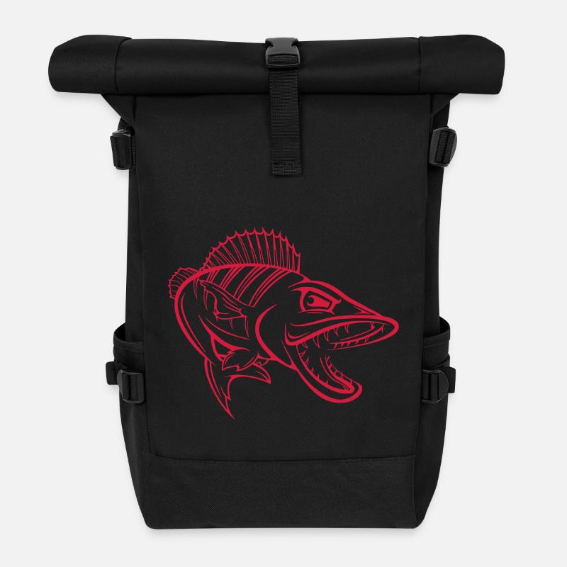 Barsch 001 - Rolltop Rucksack - Schwarz