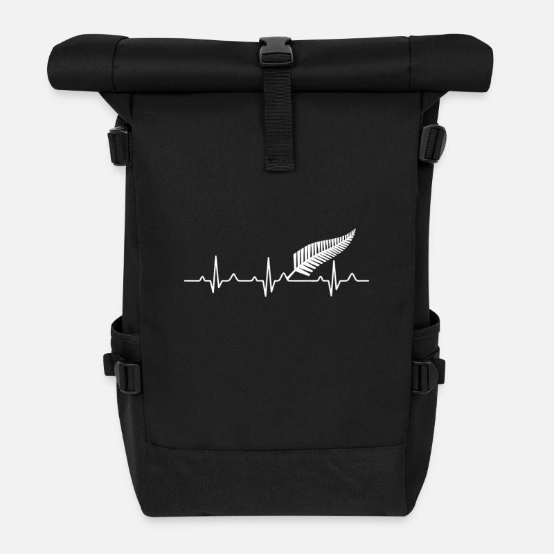 Nouvelle-Zélande - Cadeau - Sac à dos roll top - noir