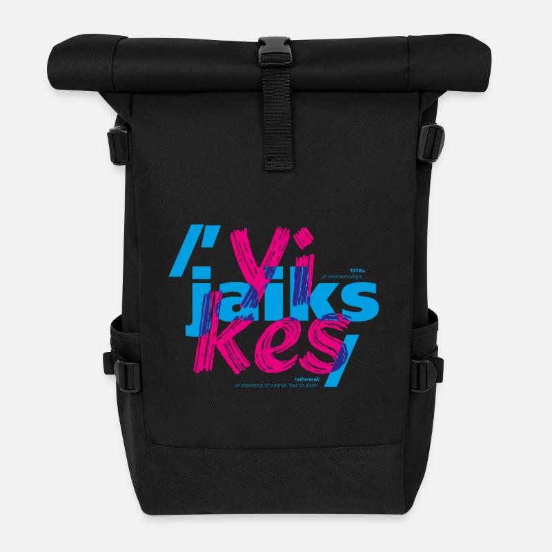 Huch - Rolltop Rucksack - Schwarz