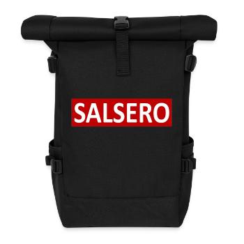 SALSERO - Sac à dos roll top - noir - Devant