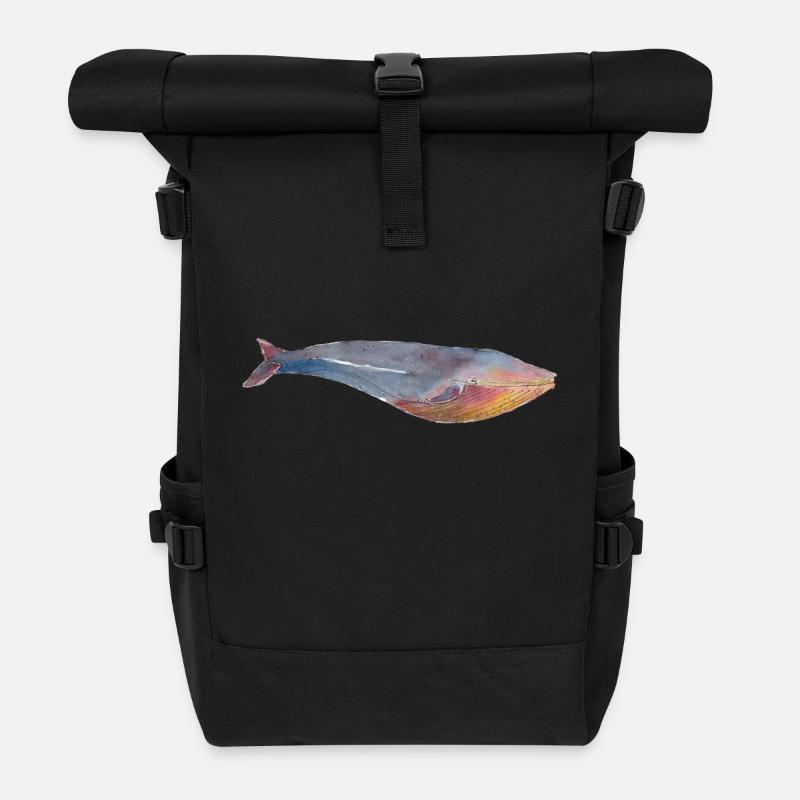 Rorqual bleu rorqual bleu - Sac à dos roll top - noir