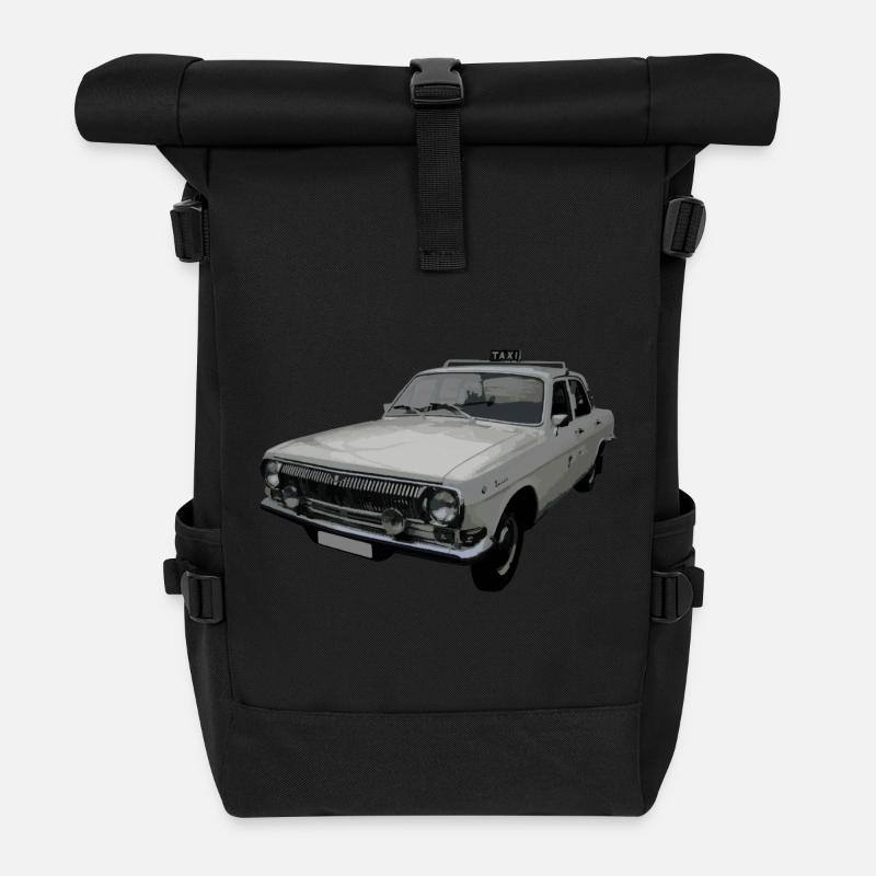 Wolga Taxi Wolga M24 - Rolltop Rucksack - Schwarz