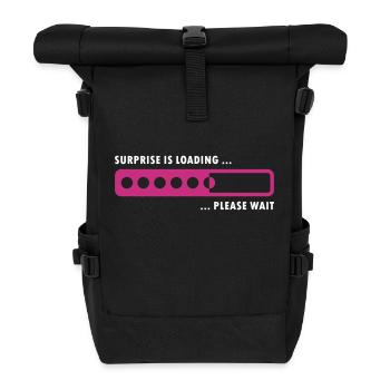 surprise is loading - Roll Top Backpack - black - Front