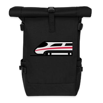 Express Train Logo - Sac à dos roll top - noir - Devant