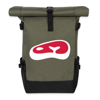 Steak - Rolltop Rucksack - Olive/Schwarz - Vorne