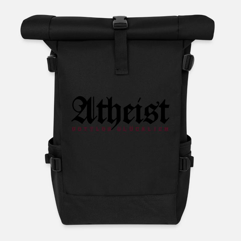 Atheist - Rolltop Rucksack - Schwarz