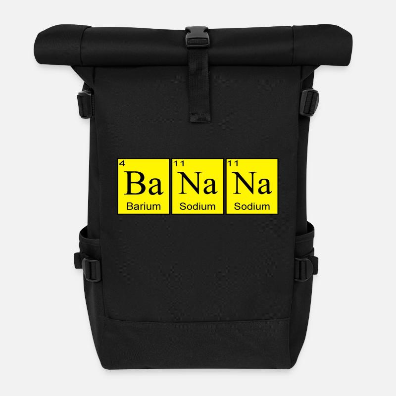 Banana - Roll Top Backpack - black