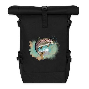 Truite - Sac à dos roll top - noir - Devant