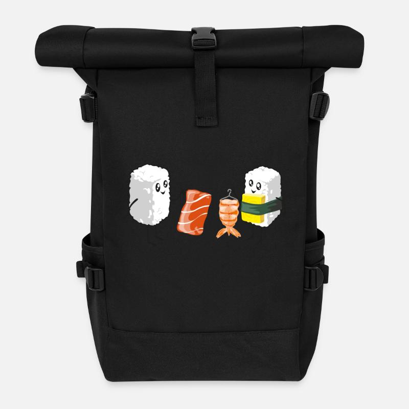 Sushi Shopping - Rolltop Rucksack - Schwarz