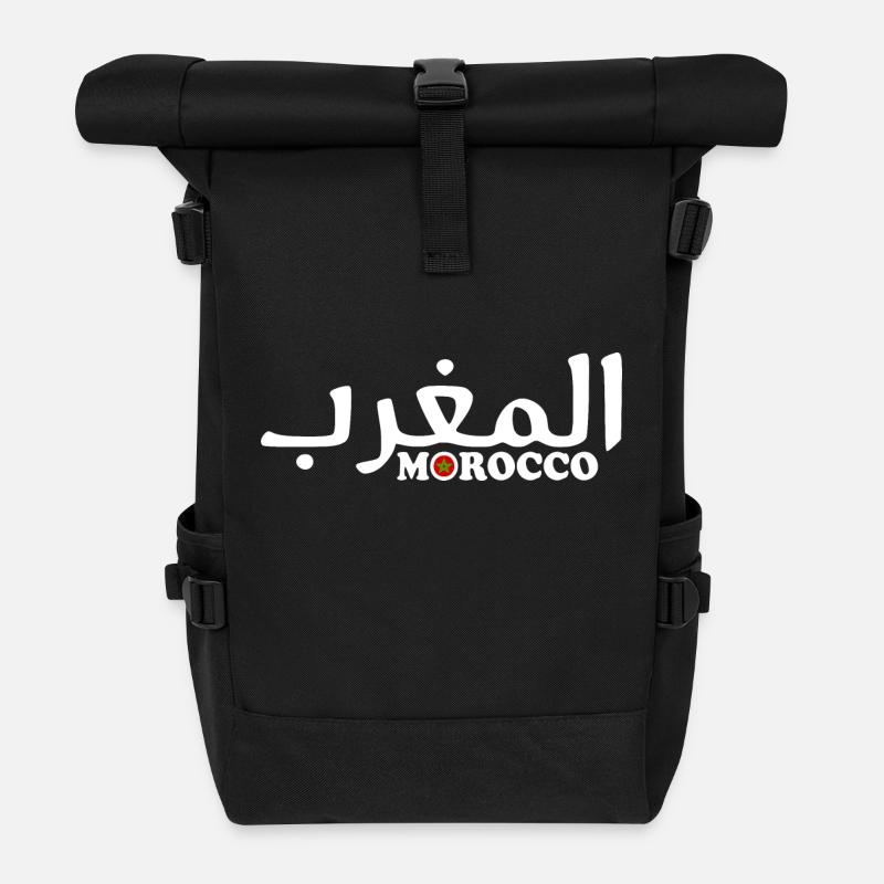 Le maroc - Sac à dos roll top - noir