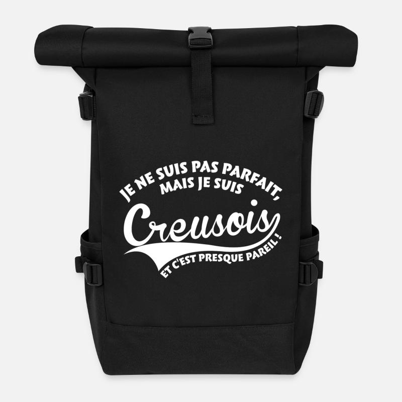 Parfait Creusois - Sac à dos roll top - noir