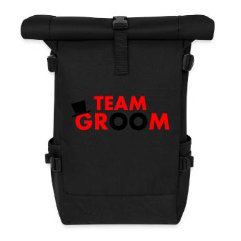 Team groom - Roll Top Backpack - black - Front