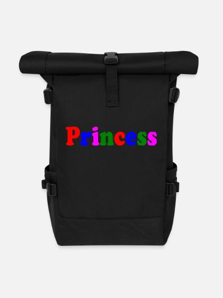 Princess - Rolltop Rucksack - Schwarz