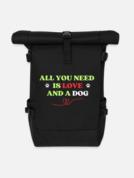 Hundespruch Hundesprüche Hund Hundeliebhaber - Rolltop Rucksack - Schwarz