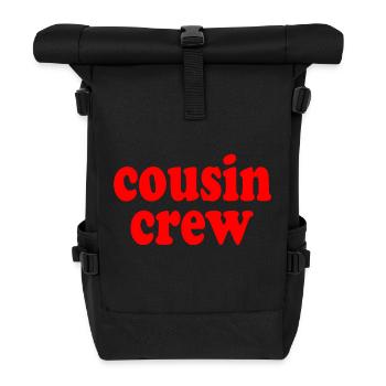 Cousin crew - Rolltop Rucksack - Schwarz - Vorne