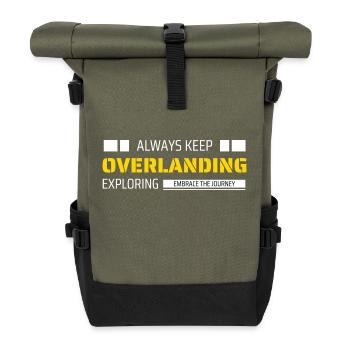 Overlanding Accessories, Overlanding Gear, Offroad - Roll Top Backpack - olive/black - Front