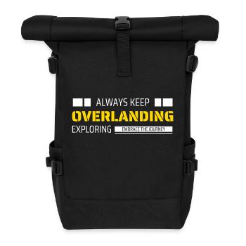 Overlanding Zubehör, Overlanding Gear, Offroad - Rolltop Rucksack - Schwarz - Vorne