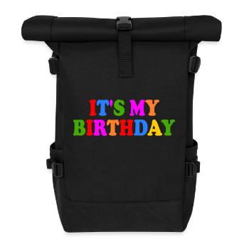 Its my birthday - Roll Top Backpack - black - Front