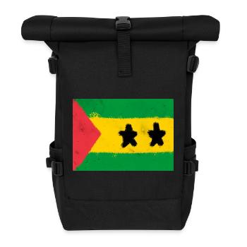 Drapeau de São Tomé-et-Príncipe - Sac à dos roll top - noir - Devant