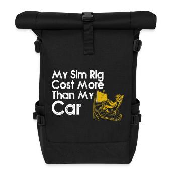 Sim-Rig kostete mehr als mein Auto - Rolltop Rucksack - Schwarz - Vorne