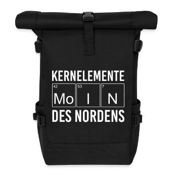Core Elements of the North North Germany - Roll Top Backpack - black - Front