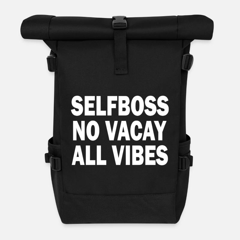 Geschäftsmann - Rolltop Rucksack - Schwarz
