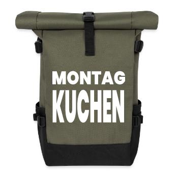Kuchen - Rolltop Rucksack - Olive/Schwarz - Vorne