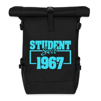 seit 1967 - Rolltop Rucksack - Schwarz - Vorne