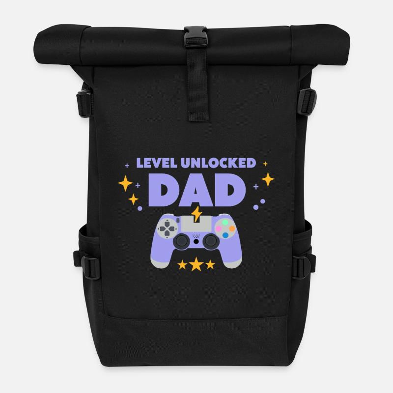 Level unlocked: Dad - Roll Top Backpack - black