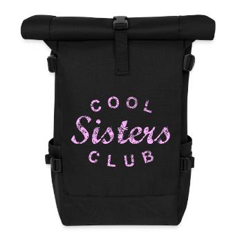 Cool Sisters Club Sister Gift - Roll Top Backpack - black - Front