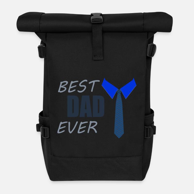 BEST DAD EVER - Rolltop Rucksack - Schwarz