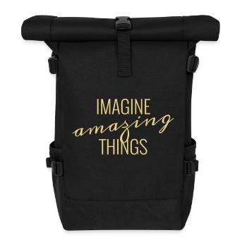 amazing - Roll Top Backpack - black - Front