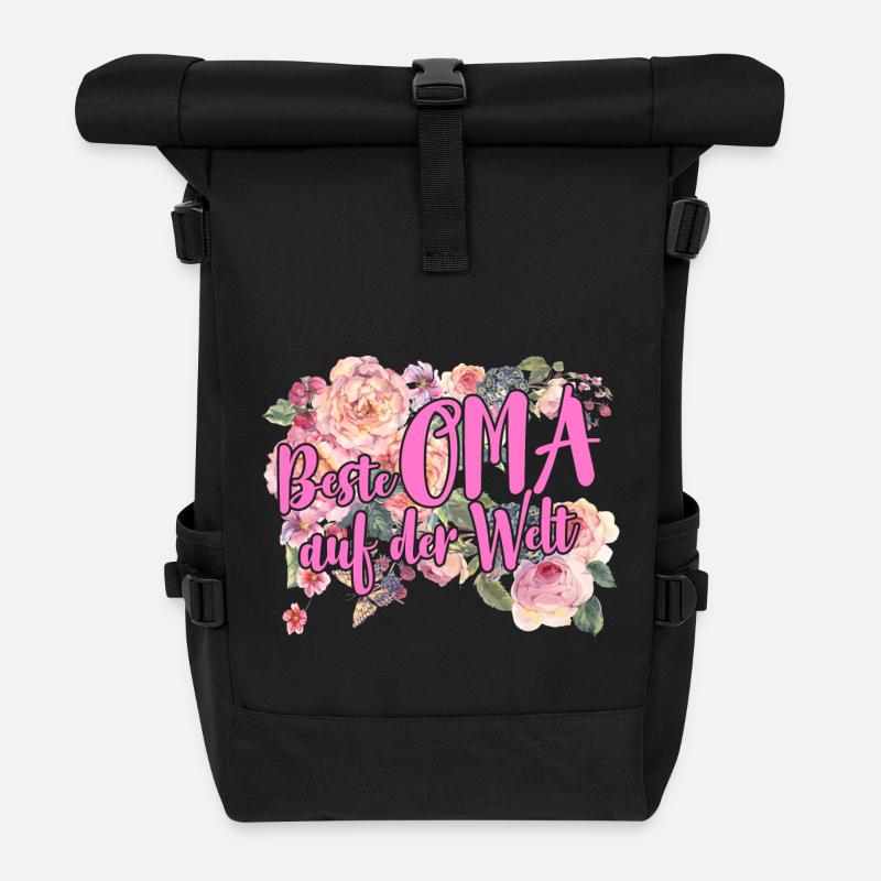 Beste OMA - Rolltop Rucksack - Schwarz