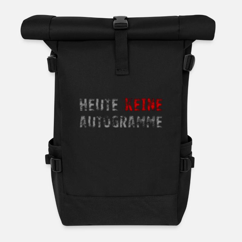 heute keine autogramme - Rolltop Rucksack - Schwarz