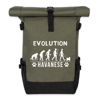 évolution havanais - Sac à dos roll top - olive/noir - Devant