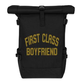 First Class Boyfriend - Rolltop Rucksack - Schwarz - Vorne