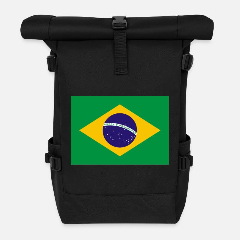 Brazil - Roll Top Backpack - black