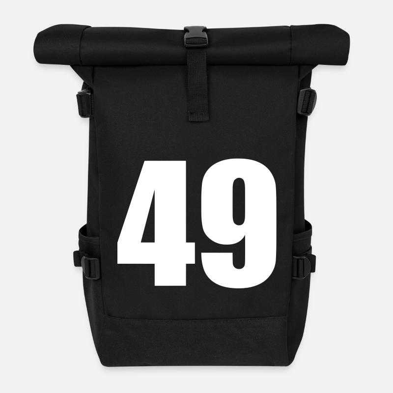 49 - Rolltop Rucksack - Schwarz