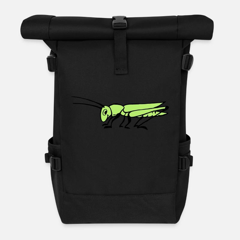 Sauterelle - Sac à dos roll top - noir