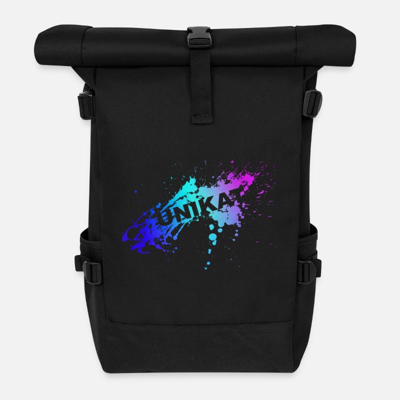 UNIKAT - Sac à dos roll top - noir
