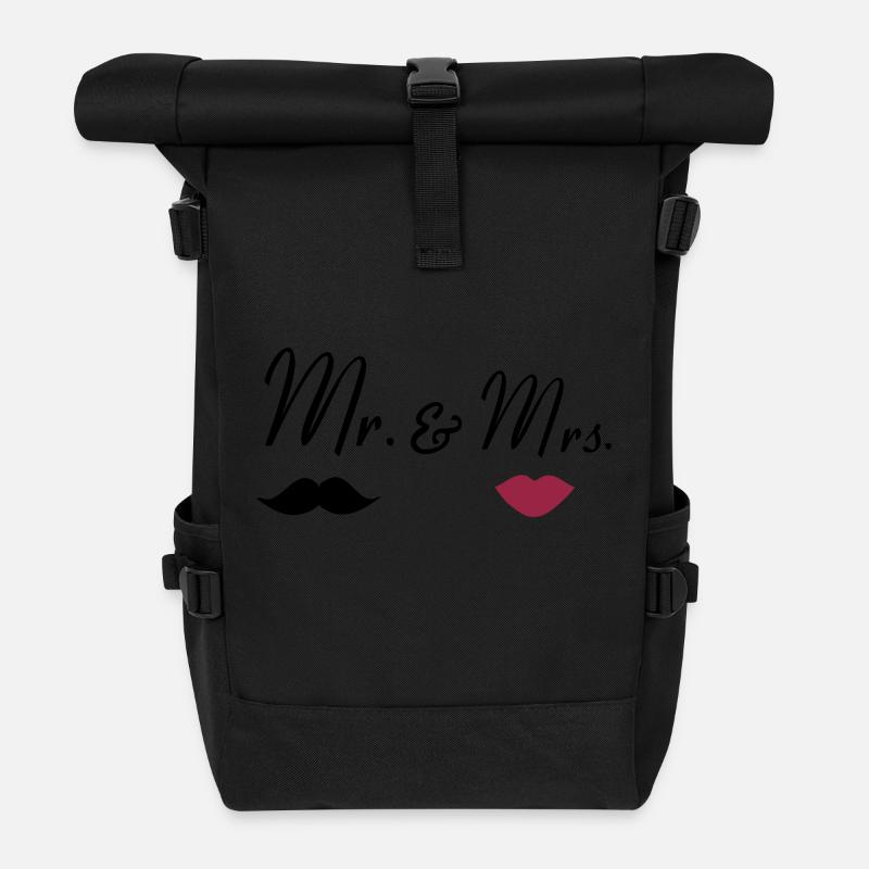 mr_mrs_2 - Sac à dos roll top - noir